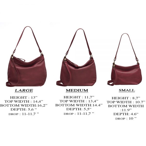 🌺Badgley Mischka Carina Red Glazed Leather Slouchy Shoulder Hobo Bag Purse  Bow | eBay