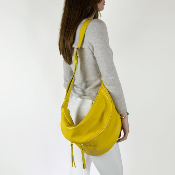 yellow crossbody sling bag